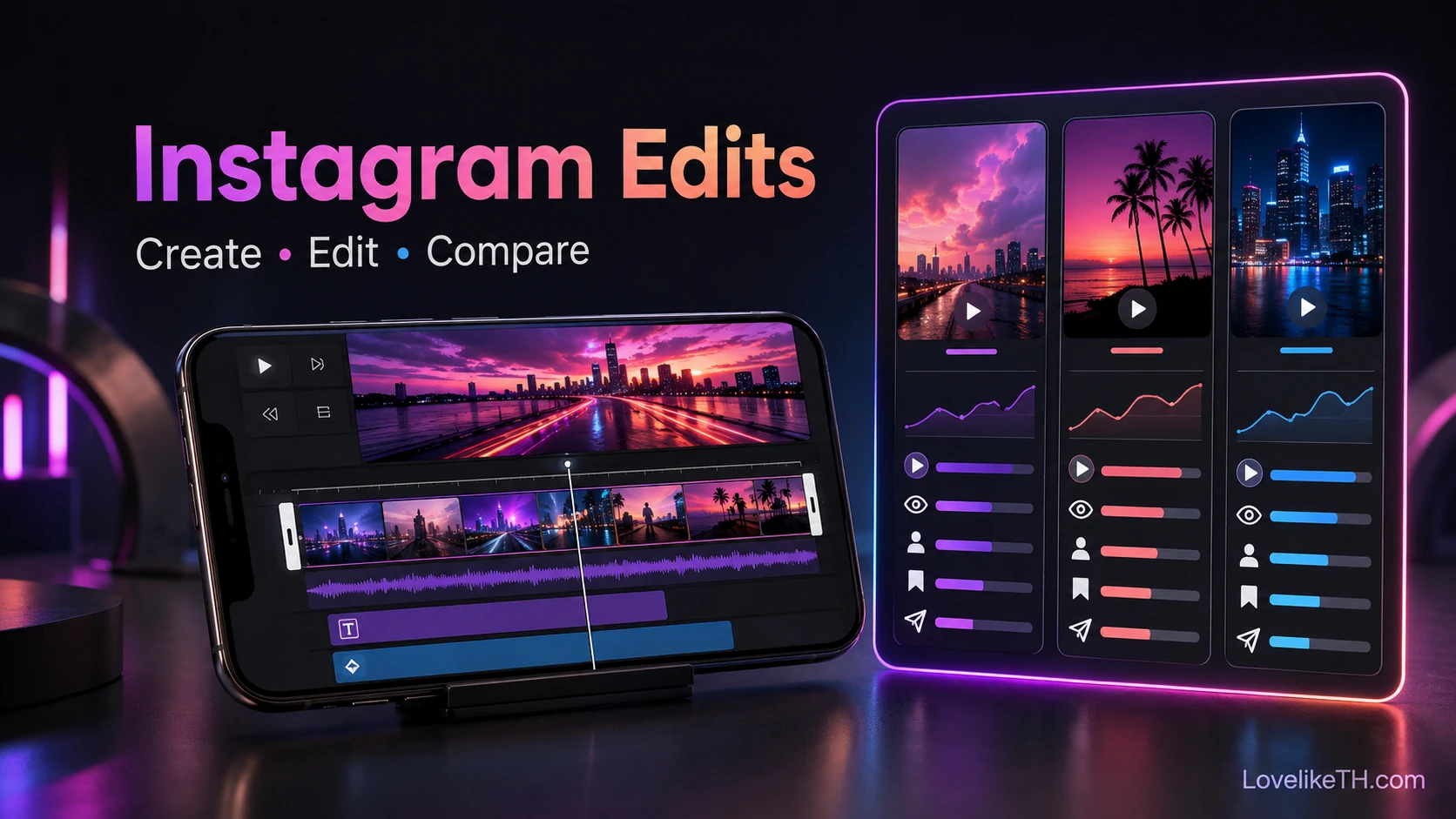 Instagram Edits คืออะไร? วิธีตัดต่อวิดีโอและเปรียบเทียบผล Reels ในแอปเดียว