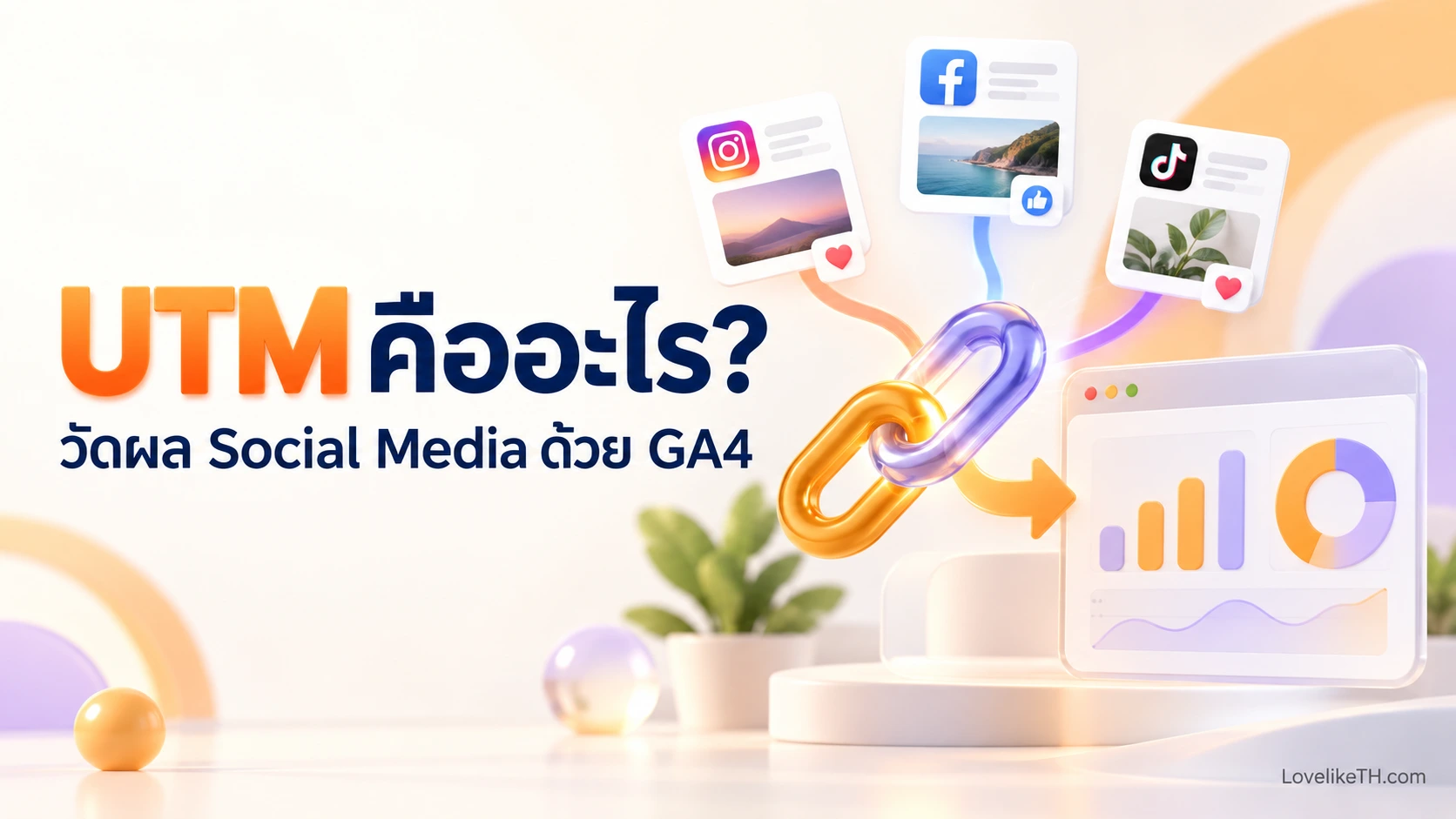 UTM คืออะไร? วิธีสร้างลิงก์วัดผลโพสต์ Social Media ด้วย GA4
